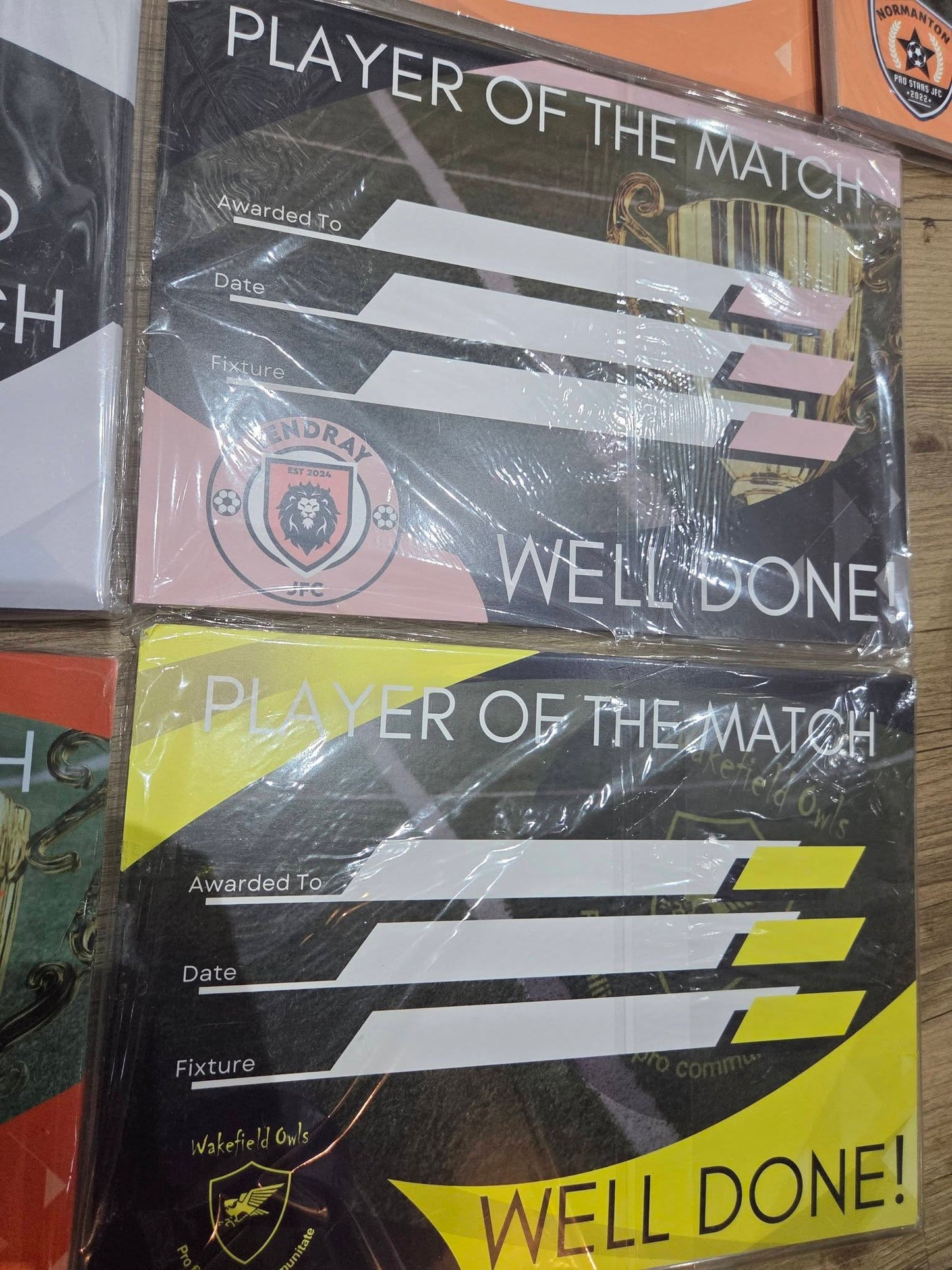 Club Branded High Quality Certificates