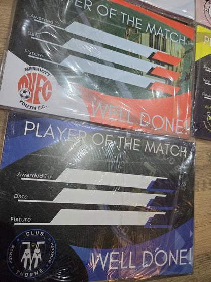 Club Branded High Quality Certificates