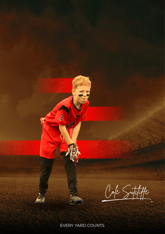 Personalised Sports Poster (Minimal Misty)