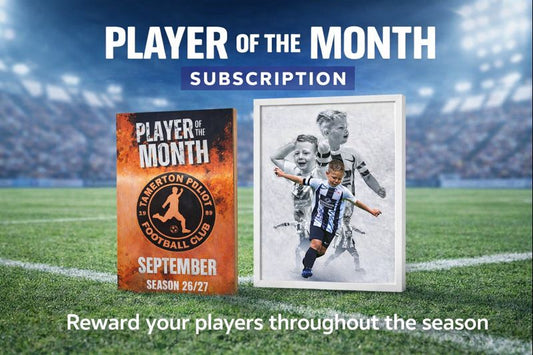Player of the Month Team Subscription – Award & Image Design Delivered Monthly
