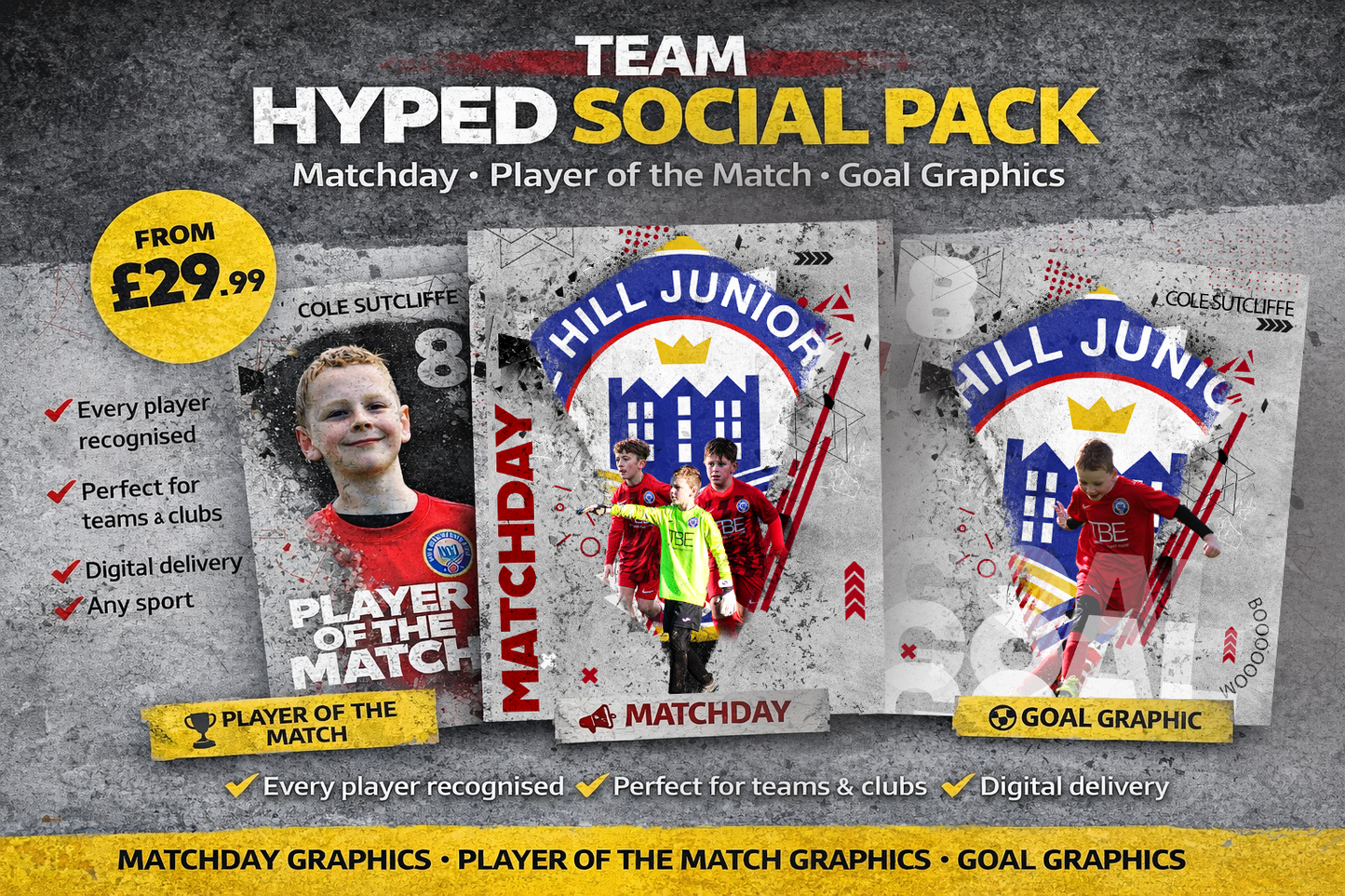 Team Hyped Social Pack