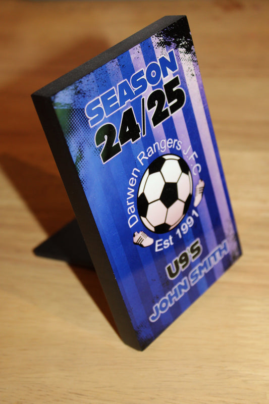 Personalised MDF Club Plaque