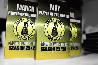 Football Award Plaque