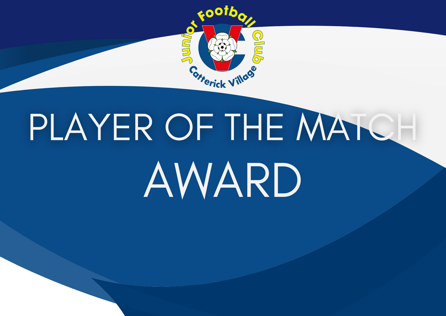 FREE CLUB BRANDED DESIGN - A4 Player of the Match Certificate