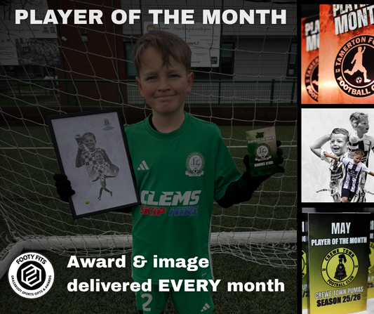 Player of the Month Team Subscription – Award & Image Design Delivered Monthly
