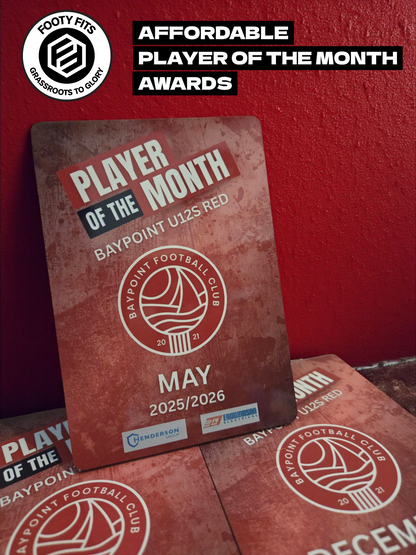 Player of the Month Club Plaque Bundles (Slimline with Stand)