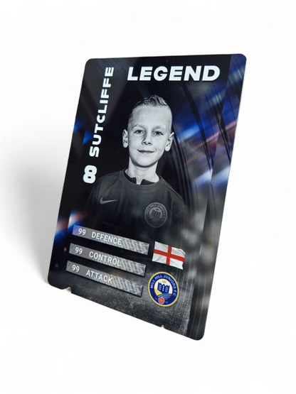 Personalised Aluminium Player Cards