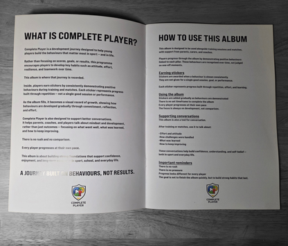 Complete Player - A Mindset Development Journey *Includes FREE A3 Poster Design*