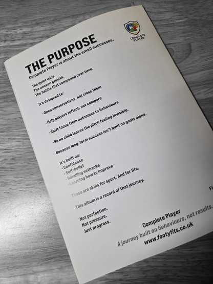 Complete Player - A Mindset Development Journey *Includes FREE A3 Poster Design*