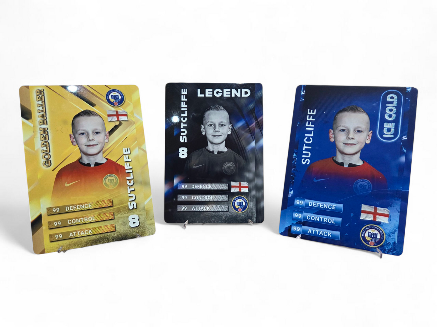 Personalised Aluminium Player Cards
