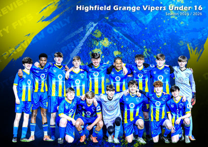 Personalised Football Poster