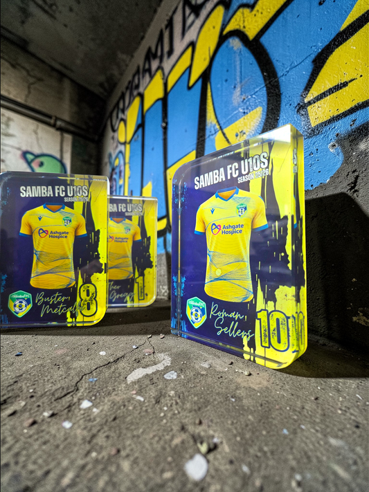 Football Award Crystal Block