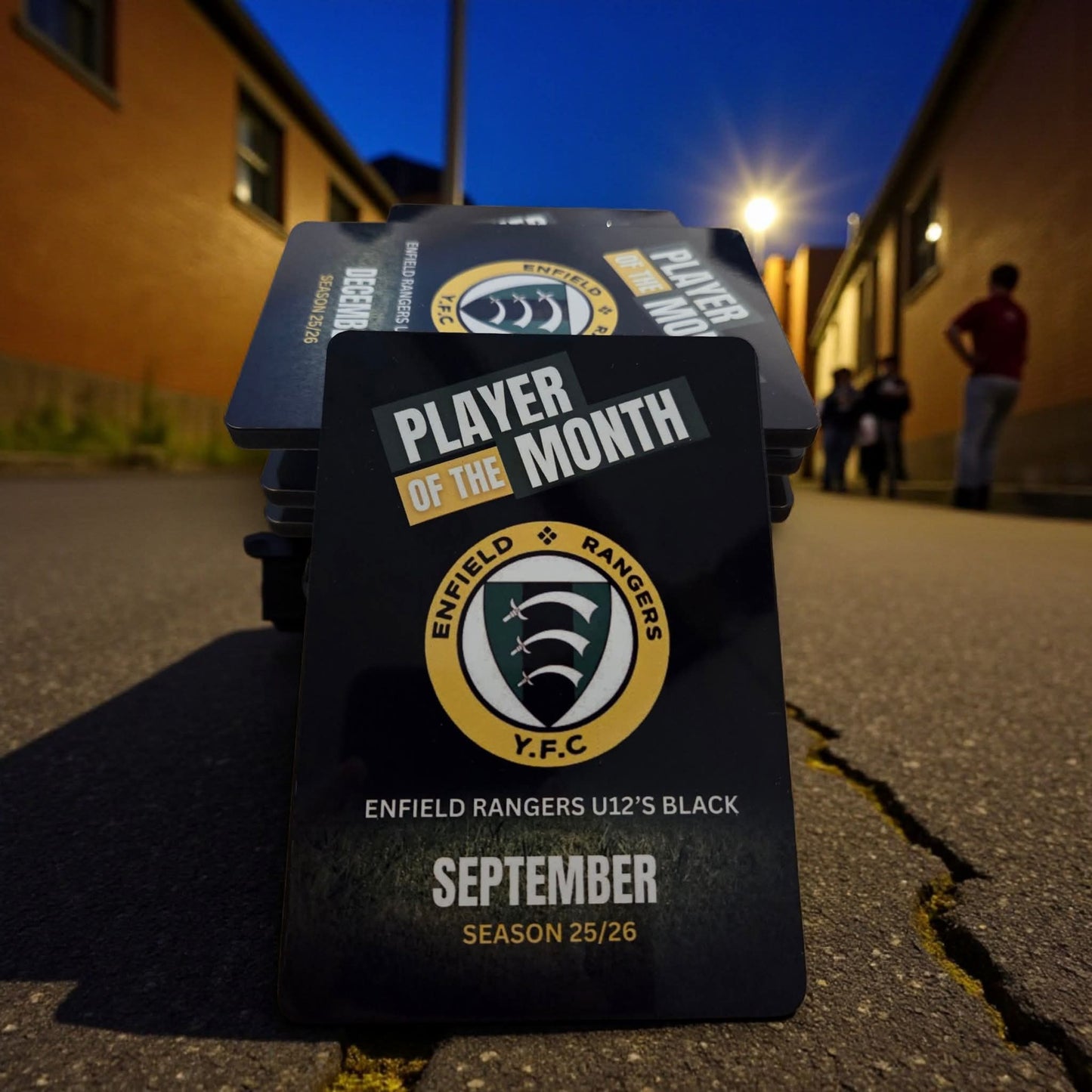 Player of the Month Club Plaque Bundles (Slimline with Stand)