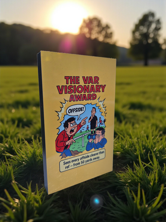 VAR Visionary Award – Funny Grassroots Football Plaque