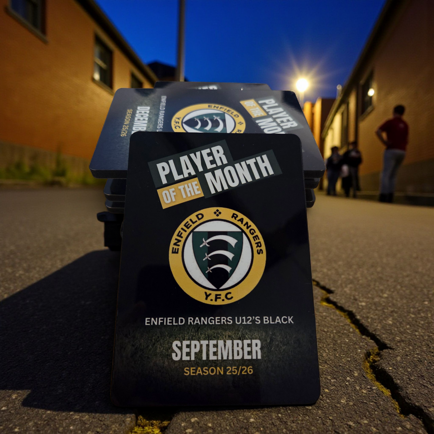 Player of the Month Club Plaque Bundles (Slimline with Stand)