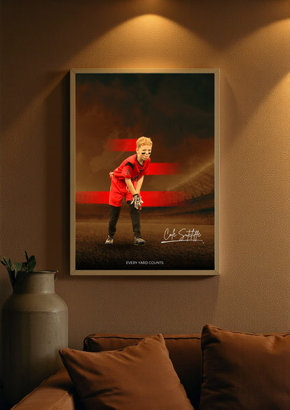 Personalised Sports Poster (Minimal Misty)