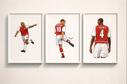 Arsenal Legends - Trio Of Prints